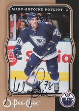 MARC-ANTOINE POULIOT OILERS AUTOGRAPH AUTO 07-08 O-PEE-CHEE OPC #189 *25220