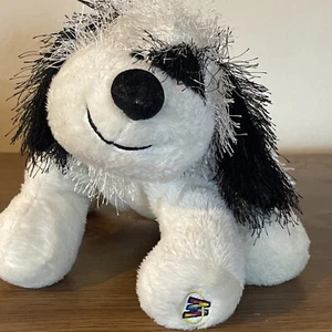 Ganz Webkinz 2008 Black and White Cheeky Dog M192 Plush No Code Puppy Plush - Picture 1 of 3