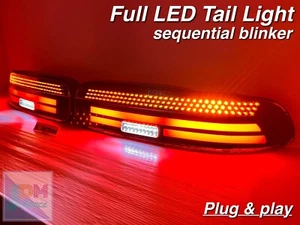 JDM Toyota Soarer SC300 SC400 91-01 Full LED Tail Lights Sequential blinker OEM - Picture 1 of 21