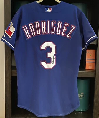 Alex Rodriguez autographed jersey Texas Rangers 100% Authentic MLB Baseball #3 - Image 1 of 4