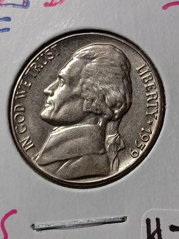 1959  D Jefferson Nickel MS Choice US Coin J/310 Cover