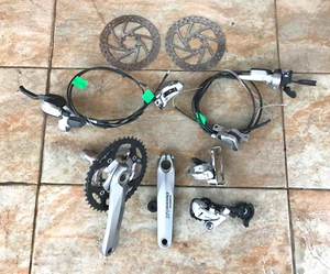 9 Speed Shimano Deore XT/ LX / Deore MTB Triple Groupset - Picture 1 of 6