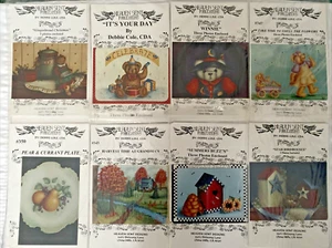 Lot of 8 Heaven Sent Publications Tole Painting Pattern Packets by Debbie Cole - Picture 1 of 3