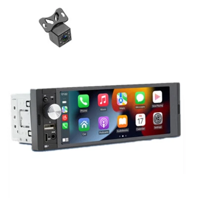 Reproductor multimedia individual para automóvil de 1 din con pantalla táctil de 6,36 pulgadas enlace espejo con cámara gratuita Foto 1 de 4