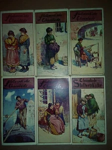 Stollwerck Chocolate Group 121 Set of 6 Trade Cards Everyone has a Job To Do - Picture 1 of 7