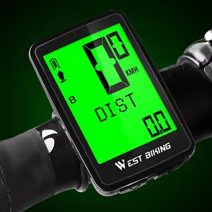 WEST BIKING Waterproof USB Rechargeable Wireless Bicycle Computer Speedometer - Picture 1 of 13