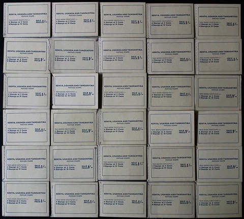 Kenya Uganda Tanganyika Stamps # 103-4 Rare Lot of 30 Booklets Scott Value $630 Cover