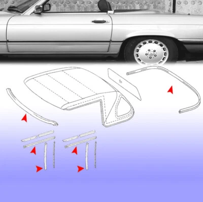 MOTORFORM Mercedes SL set guarnizioni capote softtop R107 W107 set guarnizioni 107 set guarnizioni