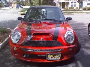 Mini Cooper Standard Bonnet Stripe Stripes Decals Clubman FIT ALL YR & MODELS - Picture 1 of 2