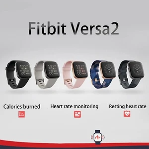 Fitbit Versa 2 Black Fitness Smartwatch (‎FB507BKBK) - Picture 1 of 10