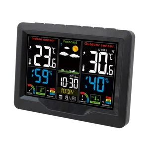 New Atomic Projection Alarm Clock Projector Radio-controlled Time Snooze Weather - Picture 1 of 10