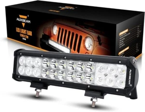 12inch 72W LED Light Bar Work SPOT FLOOD Combo Beam  4WD CAR ATV+ Wiring Kit 14 - Picture 1 of 12