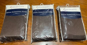 Pack de tres cortinas oscurecedoras habitación colormate NUEVAS 54 X84 PULGADAS (137 X 213 CM) - Imagen 1 de 3