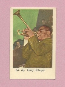 1958 Dutch Gum Card PA #165 Dizzy Gillespie