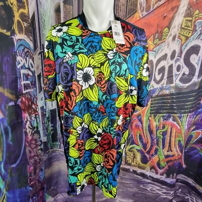 Nueva Camiseta Adidas Para Hombre Originales Tiro Fútbol Floral Poliéster Hombres Talla XL (A13)  Foto 1 de 4