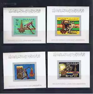 LIBYA MOSCOW OLYMPICS IMPERF M/SHEETS - Picture 1 of 1