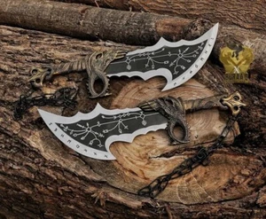 Handmade God of War Blades of Chaos Sword Twin Blades, Kratos Metal Cosplay! - Picture 1 of 7