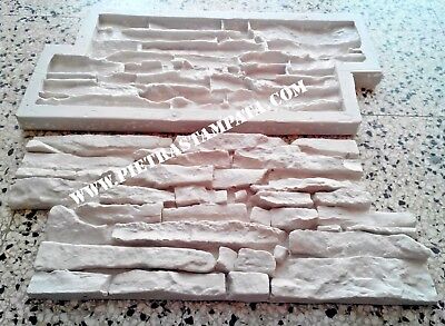 MOLDE Calco Para Yeso Cemento Sintético Piedra Revestimiento Pared • 74.90€