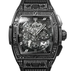 HUBLOT Spirit of Big Bang All Black Pave 642.CI.0110.RX.1700 #Mo073 - Picture 1 of 8
