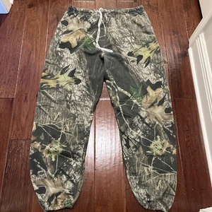 Felpa Jerzees vintage uomo grande mimetica muschio rovere Y2K caccia outdoor - Foto 1 di 12