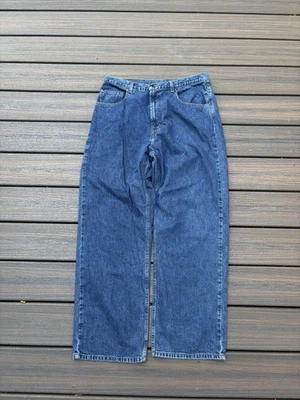 Vintage Y2K Volcom Stone Surf Skate Baggy Blue Denim Jeans Mens W36 x L30 - Image 1 of 4