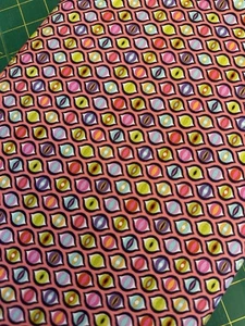 TULA PINK TABBY ROAD DEJA VU CAT EYES IN PRISM COTTON FABRIC 1/2 YD - Picture 1 of 4