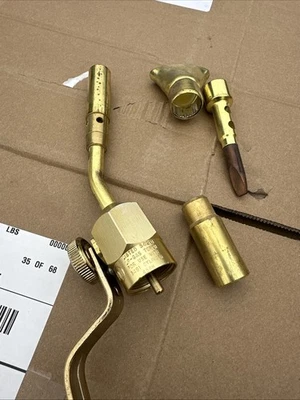 Vintage Craftsman Brass Propane LP Gas Torch Kit Welding Soldering Made In USA - Image 1 of 4