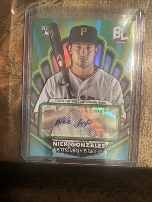 2024 Topps Big League - NICK GONZALES (RC) - Opening Act Autographs - #OAA-NG - Image 1 of 2