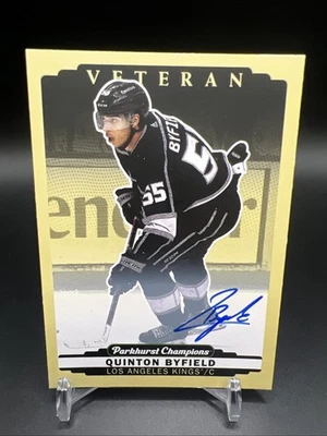 2022-23 Upper Deck Parkhurst Champions AUTO Quinton Byfield #227 Kings - Image 1 of 2