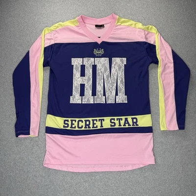 Camisa Disney Hannah Montana Talla S Manga Larga Jersey Encaje Bordado Estrella Secreta Foto 1 de 4