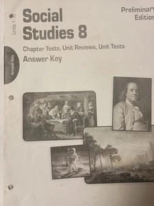 Christian Light Education Social Studies 8 Answer Key Units 1-10 S1 - Picture 1 of 1
