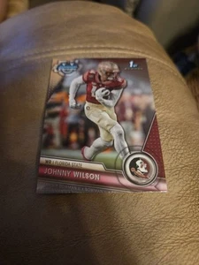 Johnny Wilson 1st Prospect Rookie 2023 Bowman Chrome University Card #22 Eagles - Bild 1 von 2