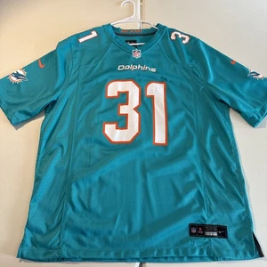 NWOT Men's XL Nike NFL Game Miami Dolphins Raheem Mostert #31 Aqua Jersey - Picture 1 of 9