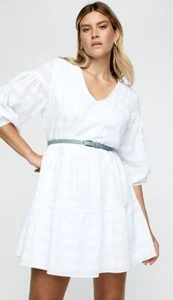 BNWTšWitchery Check Trapeze Dress White Size 10 RRP $159.95 Only 1 - Picture 1 of 7