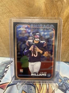 2024 Topps Chrome Football #202 CALEB WILLIAMS RC Chicago Bears Rookie QB - Picture 1 of 3