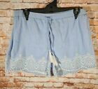 BNWT Ladies Size 12 Best And Less ed.it.ed Blue Broderie Scalloped Hem Shorts