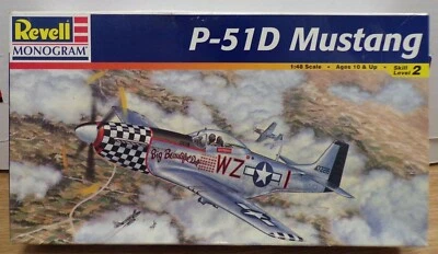 P-51D Mustang 1/48 Revell Monogram 85-5241 Plastic Model Kit 021821DBT - Image 1 of 3