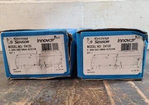 SYSTEM SENSOR D4120 4 WIRE PHOTOELECTRIC 24V AC/DC OR 120VAC DUCT SMOKE DETECTOR