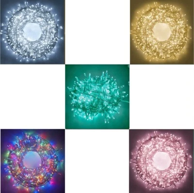 Catena luminosa Natale per esterno con cavo trasparente luci da 300 led di 18 Mt - Immagine 1 di 4