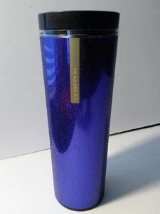 TAZZA BICCHIERE DOPPIA PARETE STARBUCKS VIOLA testurizzata 16 oz - 2013 - Foto 1 di 6