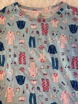 Camisón suave Secret Treasures para mujer talla 2X/3X pijama azul con bolsillos NUEVO Foto 1 de 4