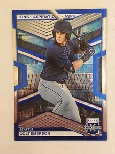 COLT EMERSON 2023 Elite Extra Edition ASPIRATIONS BLUE #'d 252/349 Mariners - Picture 1 of 1