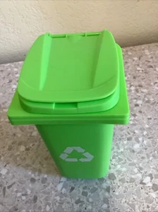 Recycle Trash Bin Miniature 5.5" Desktop Pen/Pencil/ Crayon Holder - Picture 1 of 4