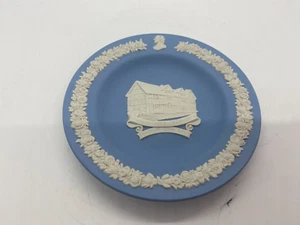 Wedgwood Jasperware Shakespeare 4.5” D Trinket Dish Plate Blue England N2 - Picture 1 of 5