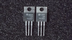 Quantity 2 - National Semiconductor LM7915CT Negative Voltage Regulator TO220 - Picture 1 of 1
