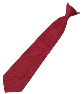 Clip on tie by Textura ready tied red vintage 1970s patterned - Picture 1 of 4