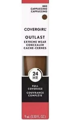 (2)Covergirl Outlast Extreme Wear 24HR Concealer (9ml/0.30oz) NEW; Cappuccino    - Image 1 of 4