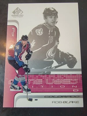 2001-02 SP Game Used Stars Hockey Card #9 Rob Blake  - Image 1 of 2