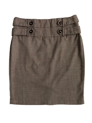 Falda lápiz HeartSoul talla 5 para mujer junior marrón abertura trasera por encima de la rodilla Foto 1 de 4