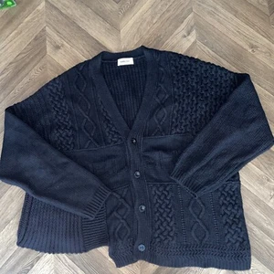 Ambush Asymmetrical Patchwork Cardigan In Black Size XL - Picture 1 of 4